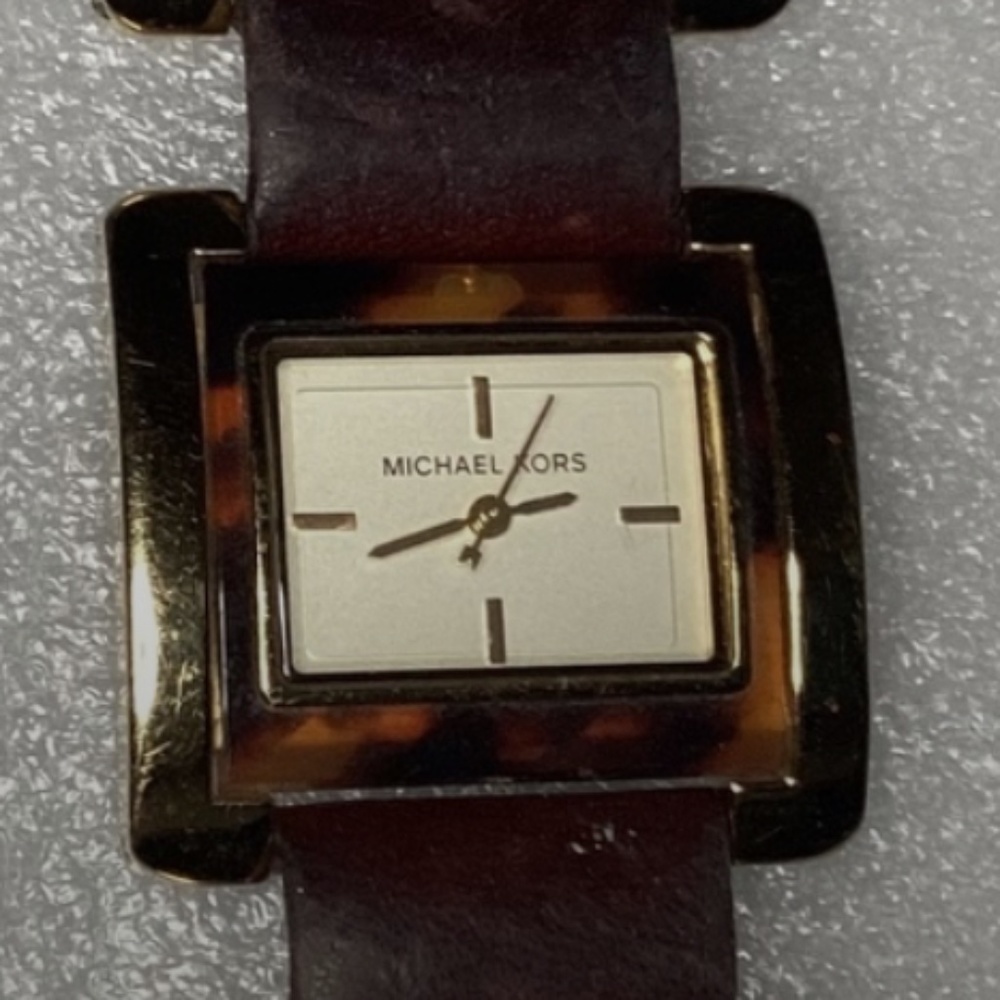Michael Kors Faux Tortoise Shell Acrylic LeatherWomen’s Watch MK2219